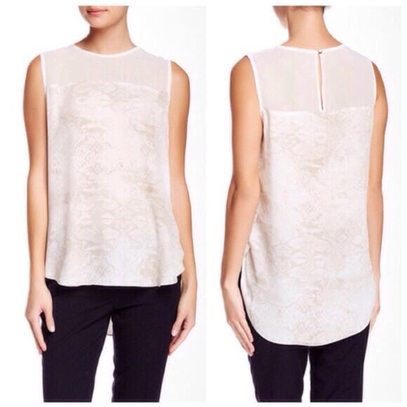 NWT Vince Camuto Printed Sleeveless Tank - Picture 1 of 3